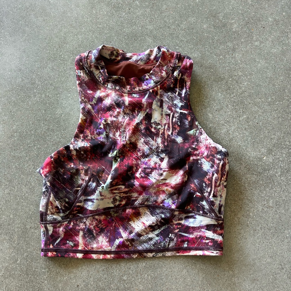 Lululemon Cropped High Neck Tank